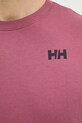 Helly Hansen T-shirt męski bawełniany MASSIF GRAPHIC 54600.664 różowy