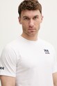Odzież Helly Hansen t-shirt męski bawełniany SHORELINE 54601.002 biały