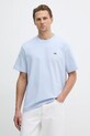 Lacoste t-shirt bawełniany bawełna niebieski TH0876
