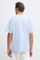 Odzież Lacoste t-shirt bawełniany TH0876 niebieski