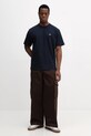 Lacoste t-shirt bawełniany TH0876 granatowy SS26