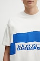 Napapijri t-shirt bawełniany Napapijri x Martine Rose beżowy NP0A4HATN1A1