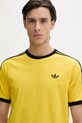 adidas Originals t-shirt bawełniany żółty KE3533