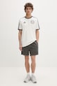 adidas t-shirt męski bawełniany x Mercedes KE8275 beżowy SS26
