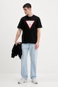 Guess Jeans t-shirt bawełniany M4YI45.K8FQ4 czarny SS26
