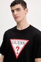 Guess Jeans t-shirt bawełniany czarny M4YI45.K8FQ4