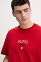 Guess Jeans t-shirt bawełniany czerwony M6RI45.K8HM0