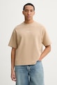Guess Jeans t-shirt bawełniany bawełna beżowy M6RP14.KD461