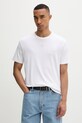 Calvin Klein t-shirt ανδρικός βαμβακερός λευκό LV04LF243G