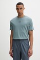 Calvin Klein T-shirt męski bawełniany zielony LV04LF243G