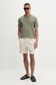 Calvin Klein t-shirt ανδρικό βαμβακερό LV04LF810G πράσινο SS26