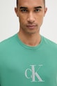 Calvin Klein tričko pánske bavlnené zelená LV04RF853G