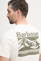 Barbour t-shirt basic męski bawełniany Camber MTS1395 beżowy