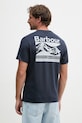 Barbour t-shirt basic męski bawełniany Camber granatowy MTS1395