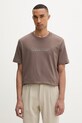 Calvin Klein majica za muškarce od pamuka smeđa LV04LF813G