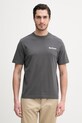 Barbour t-shirt bawełniany nadruk szary MTS1566