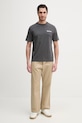 Barbour t-shirt bawełniany MTS1566 szary SS26