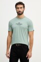 Alpha Industries t-shirt bawełniany Return To Base nadruk zielony 266506