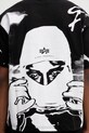 Alpha Industries Balaclava Backprint t-shirt bawełniany męski czarny 266504