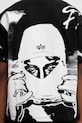 Alpha Industries Balaclava Backprint t-shirt bawełniany męski czarny 266504