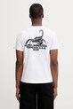 Alpha Industries US Scorpion Backprint t-shirt męski bawełniany biały 266510