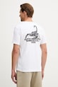 Odzież Alpha Industries t-shirt męski bawełniany US Scorpion Backprint 266510 biały