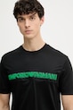 Emporio Armani t-shirt męski z lyocellem czarny EM004520.AF13747