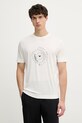 Emporio Armani t-shirt męski z lyocellu beżowy EM004995.AF13747