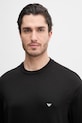 Emporio Armani tricou din bumbac negru EM005737.AF24470
