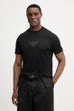 Bavlnené tričko Emporio Armani potlač čierna EM004583.AF13669