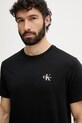 Calvin Klein Underwear T-shirt lounge da uomo in cotone nero LV00NM3022