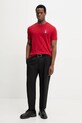Gant t-shirt bawełniany 2003391 czerwony SS26