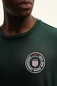 Памучна тениска Gant 2003391 зелен