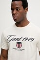 Gant t-shirt bawełniany beżowy 2003370