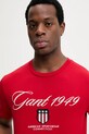 Gant t-shirt bawełniany czerwony 2003370