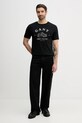 Gant t-shirt bawełniany 2003388 czarny SS26