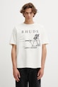 RHUDE t-shirt bawełniany I Need A Getaway nadruk beżowy RHPS26TT09012