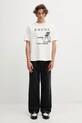 RHUDE t-shirt bawełniany I Need A Getaway RHPS26TT09012 beżowy