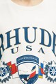 Bavlněné tričko RHUDE USA Sailing Icon béžová RHPS26TT10012