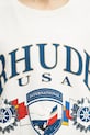 Bavlněné tričko RHUDE USA Sailing Icon béžová RHPS26TT10012