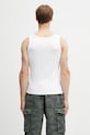 Clothing RHUDE Logo Ribbed Tank Top cotton men's RHSS26TA01361 white