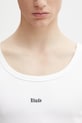 RHUDE Logo Ribbed Tank Top cotton men's white RHSS26TA01361