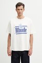RHUDE Rossa t-shirt in cotone da uomo beige RHSS26TT01012