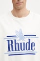 RHUDE Rossa t-shirt in cotone da uomo beige RHSS26TT01012