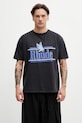 RHUDE Rossa T-shirt męski bawełniany czarny RHSS26TT01012