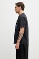 RHUDE Rossa T-shirt męski bawełniany RHSS26TT01012 czarny SS26