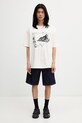 RHUDE Montenegro Morada T-shirt bawełniany męski RHSS26TT06012 beżowy