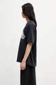 RHUDE Montenegro Morada T-shirt męski bawełniany RHSS26TT06012 czarny SS26