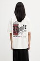 RHUDE Fumar 91 T-shirt męski bawełniany beżowy RHSS26TT07012