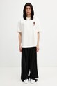 RHUDE Fumar 91 T-shirt męski bawełniany RHSS26TT07012 beżowy